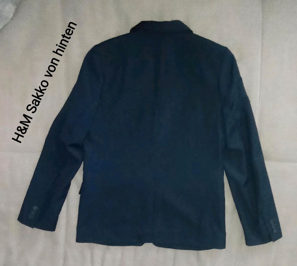 ☀️ Sakko Jackett Blazer Anzugsjacke  H&M Hemd 140 in Monheim am Rhein