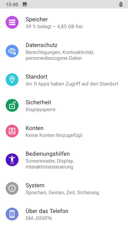 Samsung Galaxy J5 Android 10 in Stuttgart