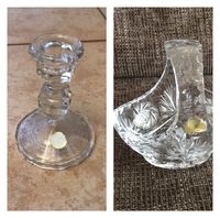 Set: Bleikristall / Glas, Kerzenständer, Korb / Henkelkorb Nordrhein-Westfalen - Moers Vorschau
