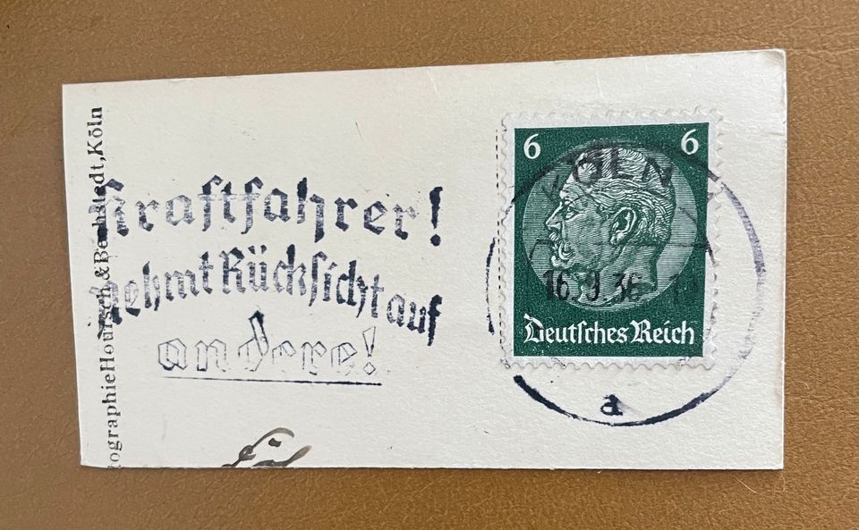 Deutsches Reich,6 Pfennig Briefmarke 1936 in Garbsen