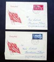 Briefmarken: DDR 1955  2 x FDC Arbeiterführer Hessen - Oberursel (Taunus) Vorschau