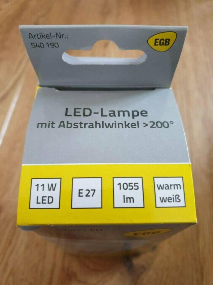 3 LED Leuchtmittel, Lampe, 11 Watt, E27, 230 Volt, warmweiß, + 3 in Sendenhorst