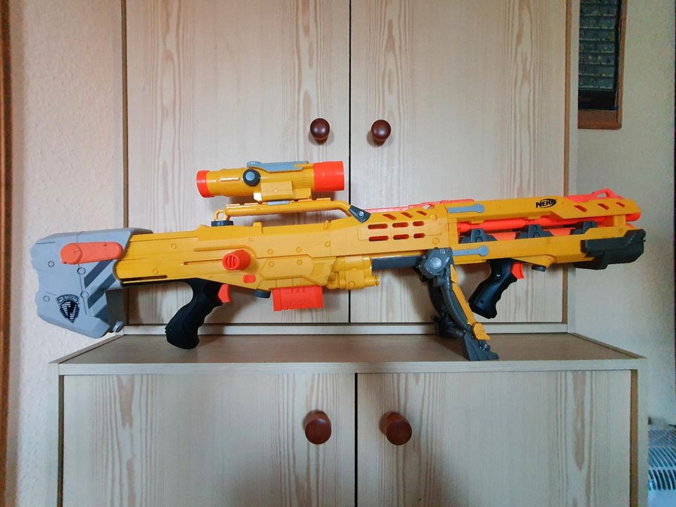 Nerf LONGSHOT CS - 6 (gebraucht) (sehr guter Zustand) in Großostheim