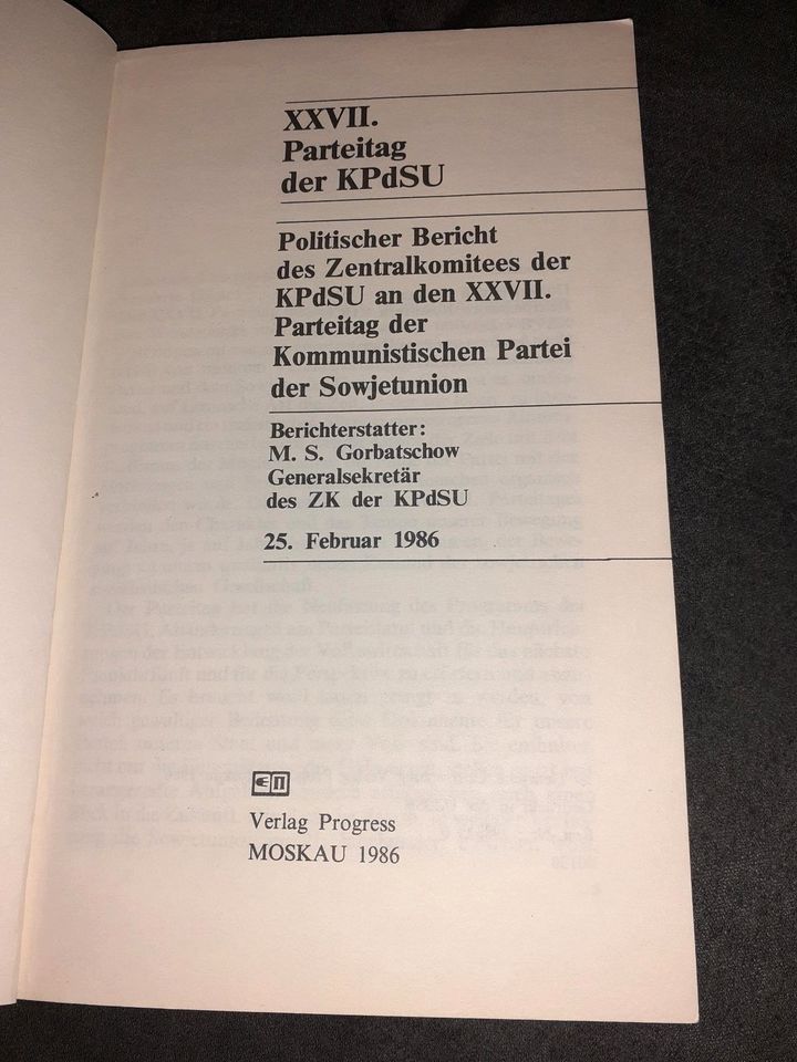Politischer Bericht des Zentralkomitees M.S. Gorbatschow in Koblenz