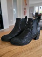 Cox Stiefelletten 40 Pyton Stil Leder schwarz Boots Kreis Pinneberg - Halstenbek Vorschau