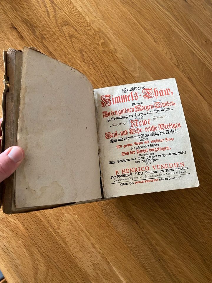 Fast 300 Jahre altes Buch 1730 - Bibel Scheunenfund Mittelalter in Augsburg