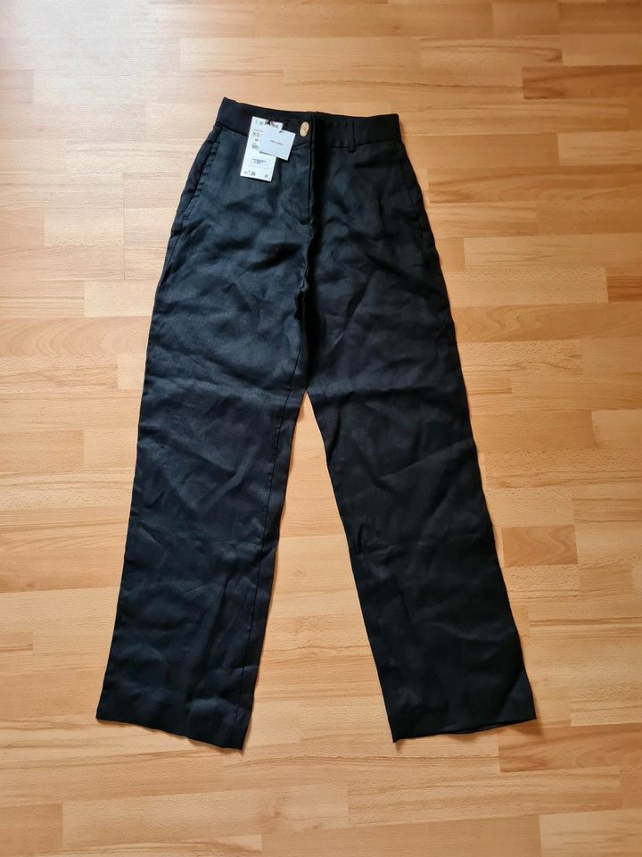 ZARA schwarze Leinenhose Gr. XS - 20€ in Kassel