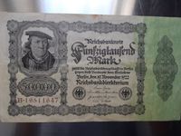 Reichsbanknoten 1923 (100.000) und 1922 (50.000) Niedersachsen - Braunschweig Vorschau