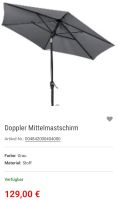 Doppler Mittelmastschirm Sonnenschirm Hamburg-Mitte - Hamburg Neustadt Vorschau