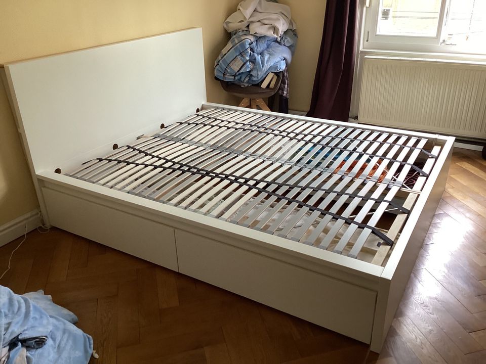 Ikea Malm Bett mit 4 Schubkästen 160x200 cm Liegefläche in Stuttgart