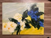 Bild Acryl blau weiß Blumen Blüten Keilrahmen, Fichter, NP 750€ Bayern - Poing Vorschau