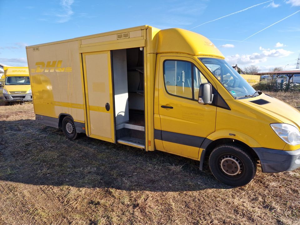 ❤️Achtung AKTIONVERKAUF am 24.05.2024 ❤️ Mercedes Sprinter ❤️Nähe FFM Frankfurt am Main ❤️  Postkoffer Camping gelb Post LKW in Hainburg