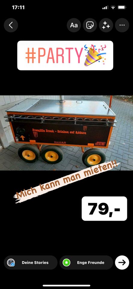 Bollerwagen XXl zu vermieten Partywagen in Varel