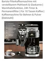 Barista Kaffeemaschine mit Mahlwerk Bielefeld - Brackwede Vorschau