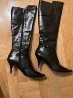 Italienischer Stiefel High Heel, schwarz Leder Gr 38.5 Sachsen - Eibenstock Vorschau