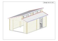 Einzelngarage 4x6m mit versetztes Pultdach Garage CarpotBlockhaus Sachsen-Anhalt - Egeln Vorschau