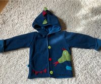 Warme Dino Fleece Jacke (98/104, handmade) Sachsen - Bernsdorf Vorschau