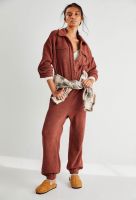 Brauner Bohemian Overall Jumpsuit von Free People 38 / M Kr. München - Oberschleißheim Vorschau