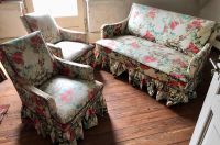 Vintage Sitzgarnitur geblümt 2-Sitzer Sofa und 2 Sessel Baden-Württemberg - St. Leon-Rot Vorschau