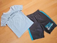 Set T-Shirt gestreift H&M 134 140 kurze Hose Shorts grau weiß Leipzig - Leipzig, Zentrum Vorschau