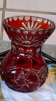Bleikristall Vase in ROT wunderschön Bayern - Tröstau Vorschau