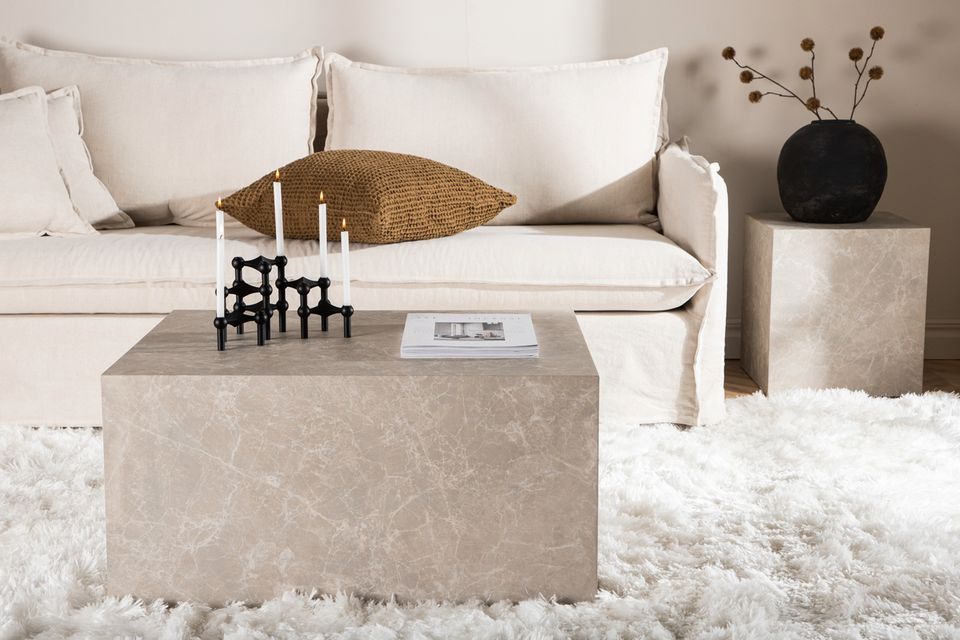 ❤️ NEU & OVP Couchtisch Sofatisch Blocktisch Beige Holz Blockform in Köln