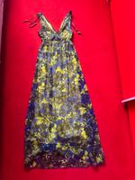 Sommer Maxi Kleid 38 blau grün Pailetten in goldfarbe Baden-Württemberg - Rottweil Vorschau