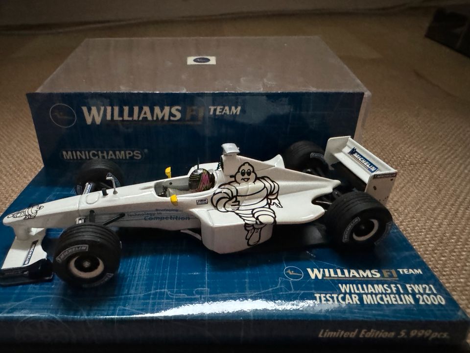 Minichamps F1 Williams FW21 Testcar Michelin 2000 1:43 Ovp in Dortmund