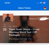 Travis Scott - Circus Maximus VIP (Early Entry) Köln - Kalk Vorschau