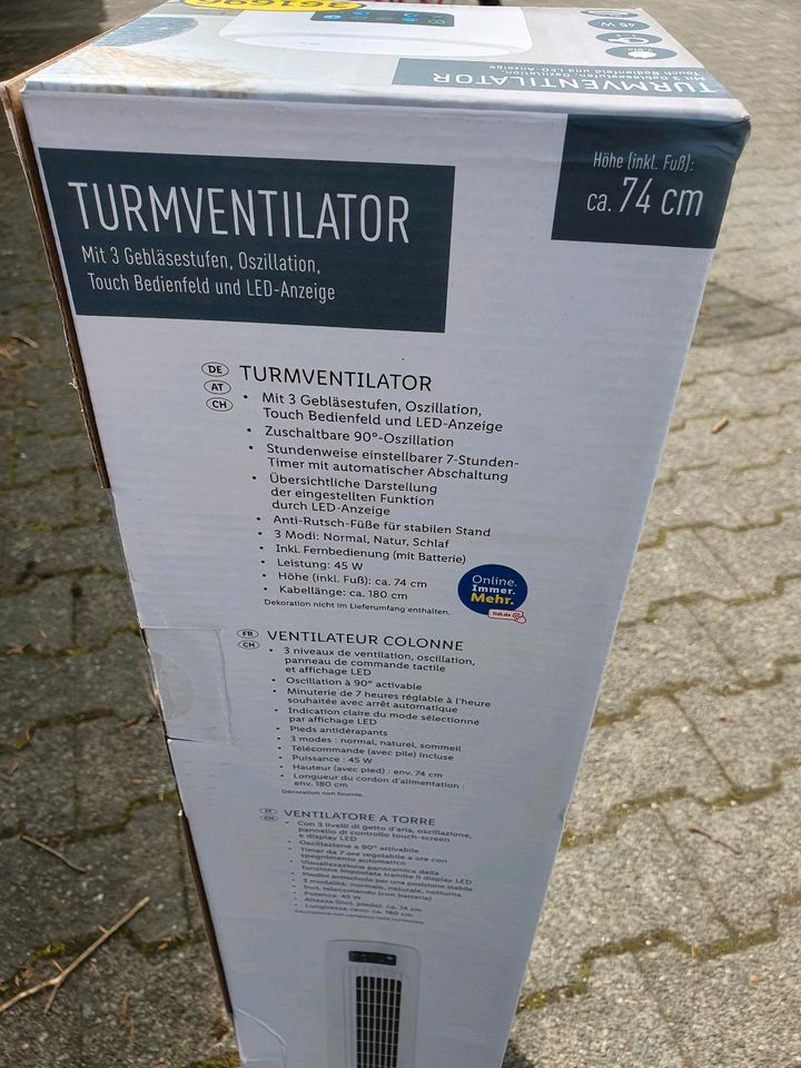 Turmventilator inkl. Fernbedienung in Frankfurt am Main