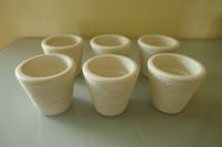 6 rustikale Teelichthalter aus Keramik - für große Teelichte Hessen - Obertshausen Vorschau