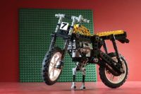 Lego Motorrad ca. 1991 gelb, Boxer-Motor, Bike, Cross, Enduro Brotterode-Trusetal - Trusetal Vorschau