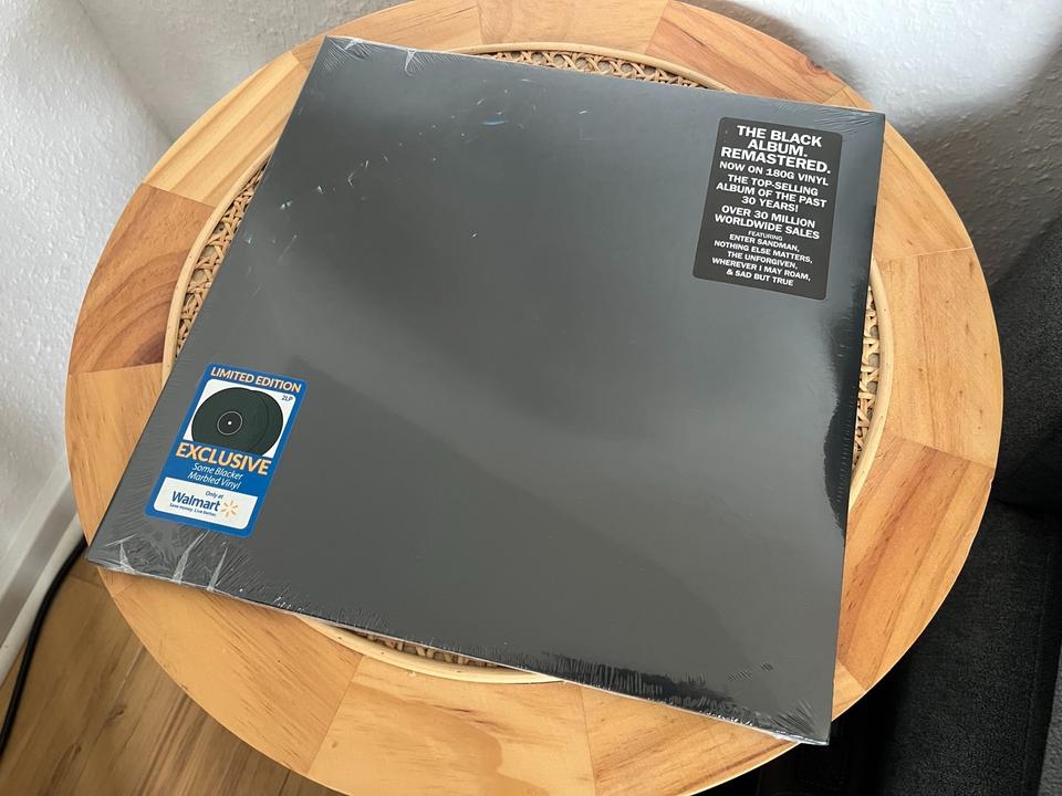 Metallica Black Album 180g Vinyl LP Limited Edition Walmart USA in Sankt Augustin