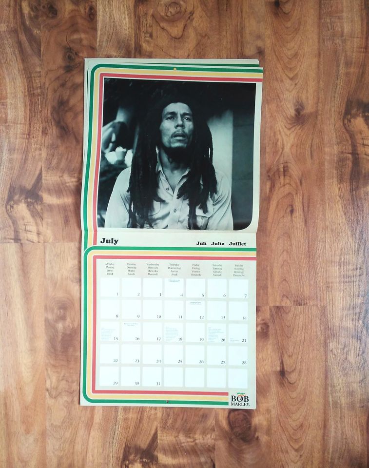 Bob-Marley-Kalender 2019 Wandkalender Official Calendar 30x30 in Gera