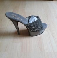 Pleaser Delight-601 grau/glitzer Highheels Berlin - Mahlsdorf Vorschau