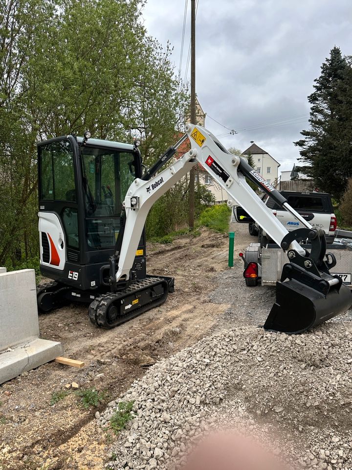 Minibagger Bobcat E19 zu vermieten in Rottenburg am Neckar