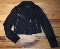 Schwarze Wildlederjacke der Marke "Pull & Bear" Rheinland-Pfalz - Rhens Vorschau