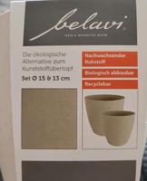 2 belavi ECO Pflanzübertöpfe NEU 15 13 cm Bio Kunststoff Ubertopf Nordrhein-Westfalen - Rheine Vorschau