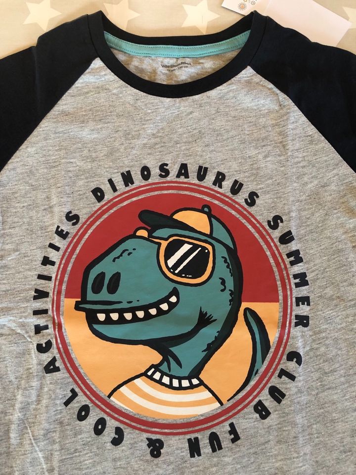 NEU Shirt Vertbaudet Dinosaurier 140 in Erlensee