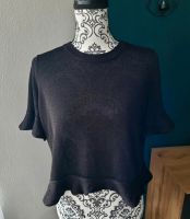 Glitzer Crop Shirt schwarz volants Frühling Sommer Tshirt Obertei Schleswig-Holstein - Satrup Vorschau