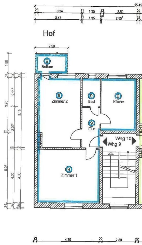 Modernisierte Etagenwohnung mit Balkon im sanierten Altbau in Hamburg