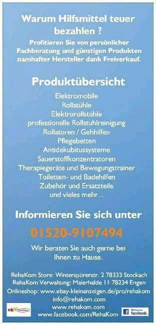 ♦️Pflegebett♦ Seniorenbett Krankenbett  m. Lieferung in Stockach