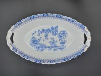 Ovale Schale/Brotkorb "China blau" aus Porzellan mit Griffmulden Hessen - Dieburg Vorschau