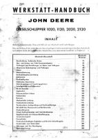 John Deere 1020 1120 2020 2120 Werkstatthandbuch Nordrhein-Westfalen - Rheinberg Vorschau