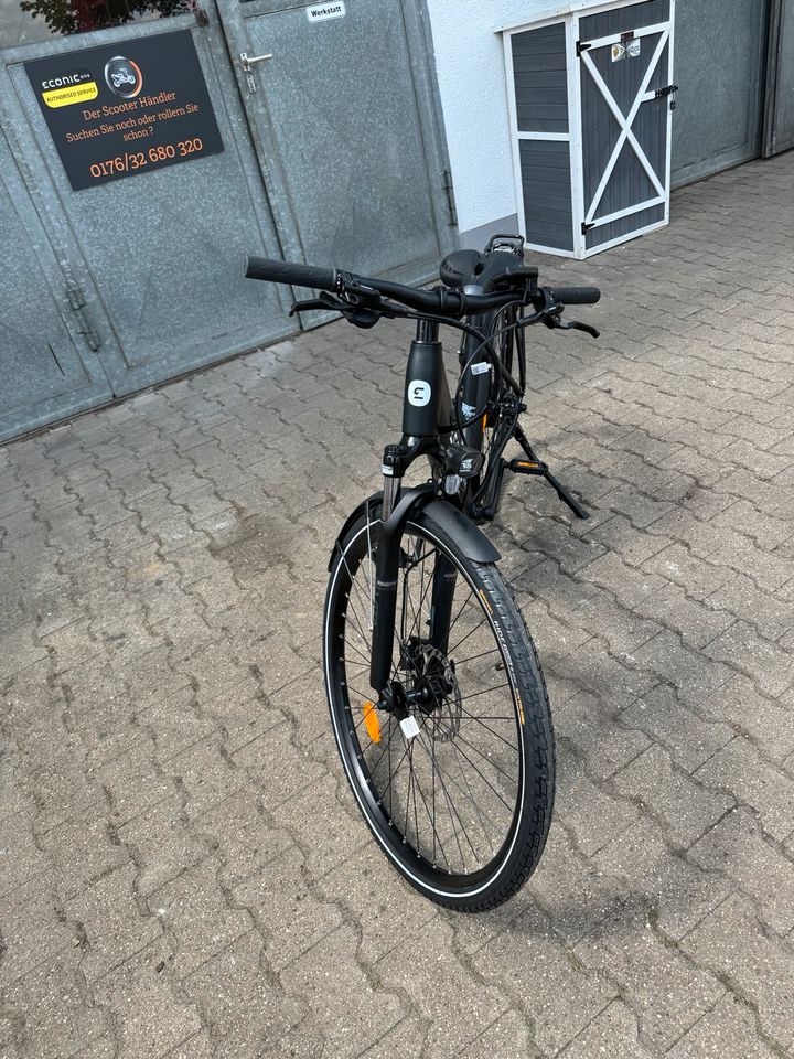 ECONIC One Comfort Limited E-Bike schwarz/ gelb/blau in Altfraunhofen