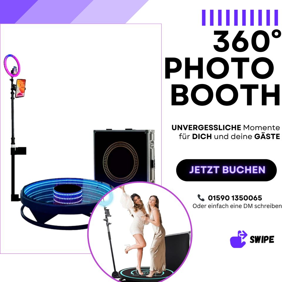 360 Photobooth Hochzeit Party Videos leihen/mieten Partylichter in Siegburg