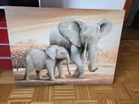 Keilrahmenbild Wandbild Bild Afrika Elefanten 80x60 Duisburg - Homberg/Ruhrort/Baerl Vorschau