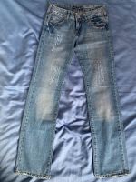 Jeanshose Jeans Damenhose Schlaghose Glitzer 34 XS Vintage flared Frankfurt am Main - Sachsenhausen Vorschau