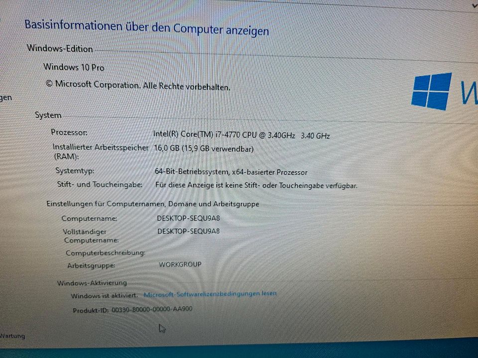 Fujitsu Esprimo E920 DT8 Stromspar PC i7 16 GB RAM SSD in Eisenach