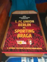 Plakat Union vs. Braga 03.10.2023 Berlin - Lichtenberg Vorschau
